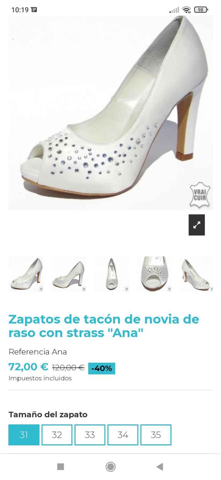 sutil Museo Guggenheim Dramaturgo Zapatos novia número 34 - Moda nupcial - Foro Bodas.net