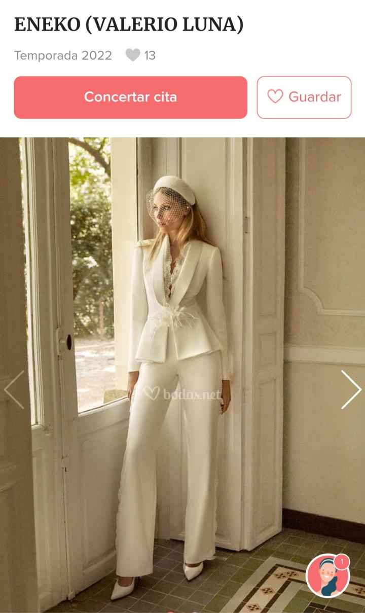 Traje chaqueta y pantalón para novia - 1