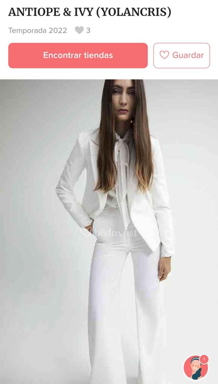 Traje chaqueta y pantalón para novia - 3