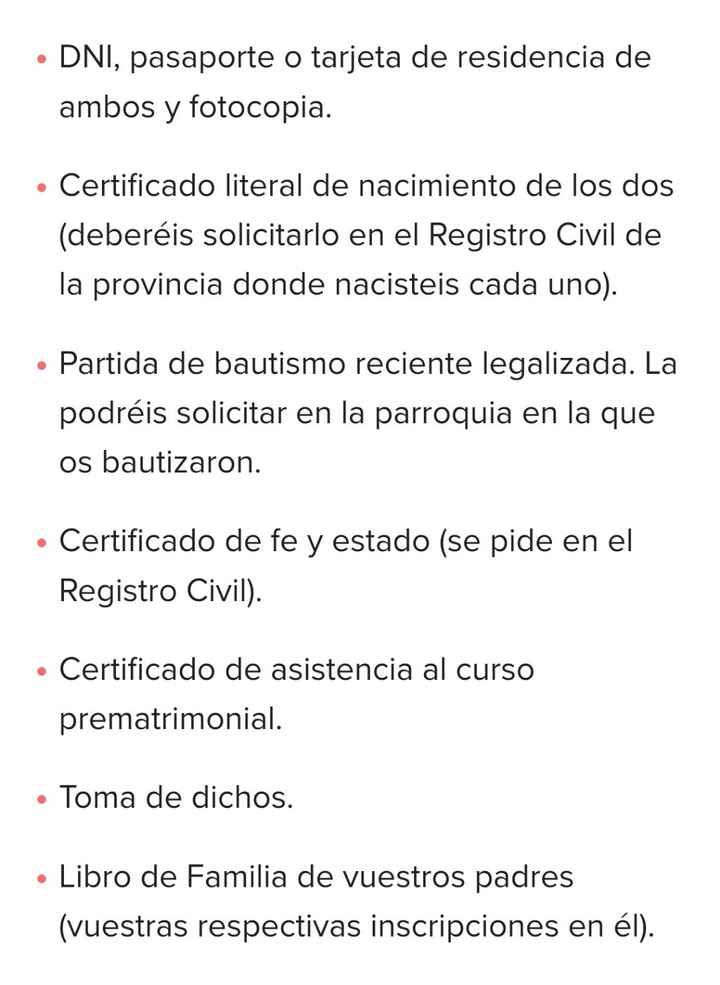 Papeleo boda! - 1