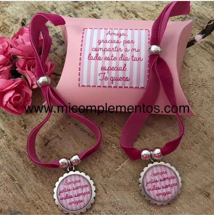 Pulseras de plata para damas de honor - 1