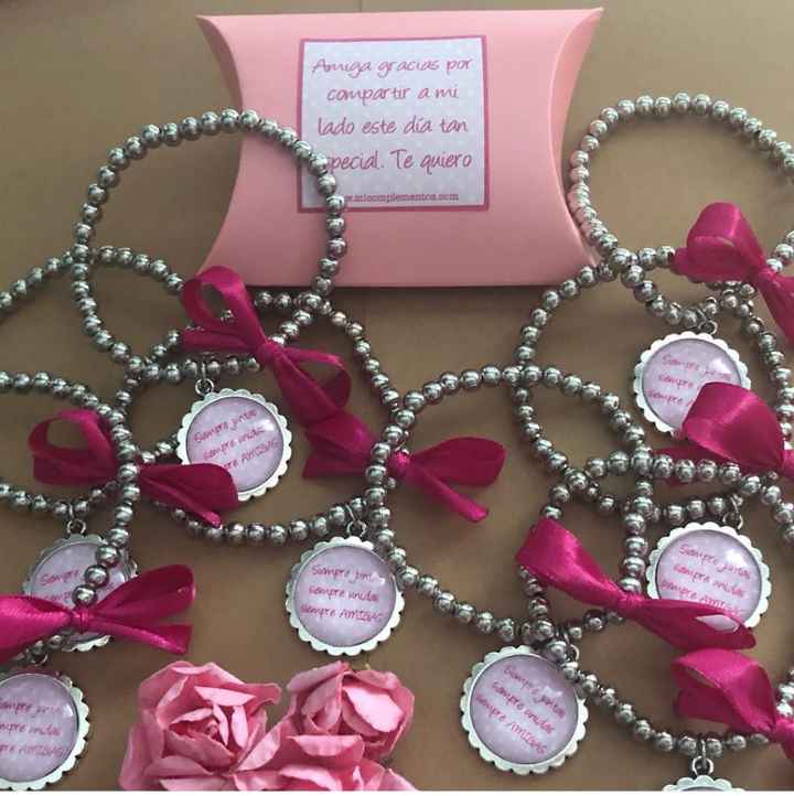 Pulseras de plata para damas de honor - 3