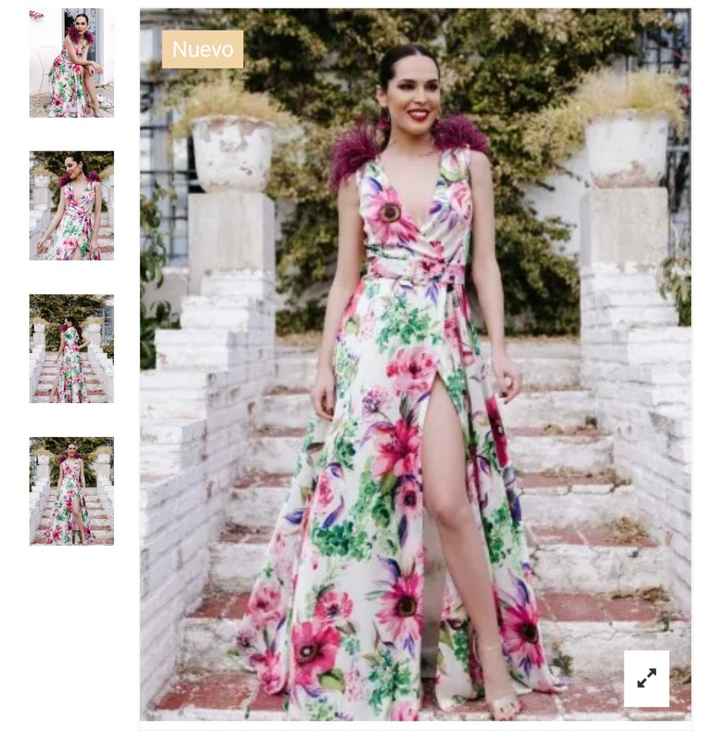 Vestido novia estampado - 4