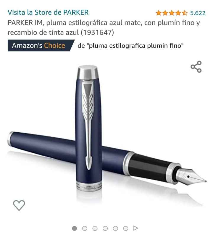 Pluma para la firma en la boda 🖋 - 1