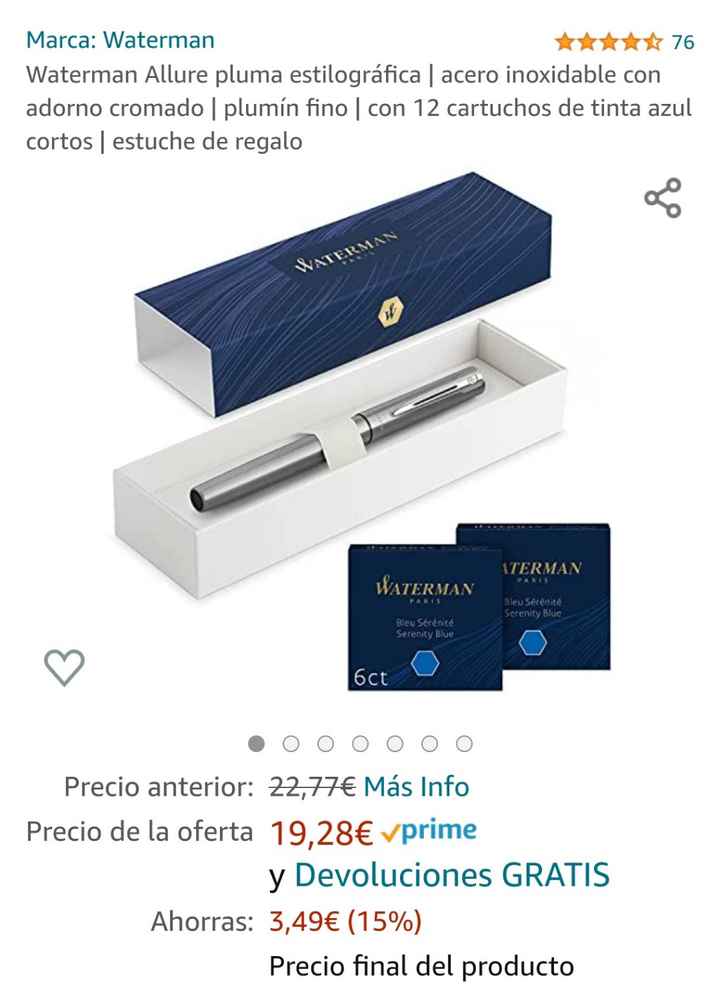 Pluma para la firma en la boda 🖋 - 3