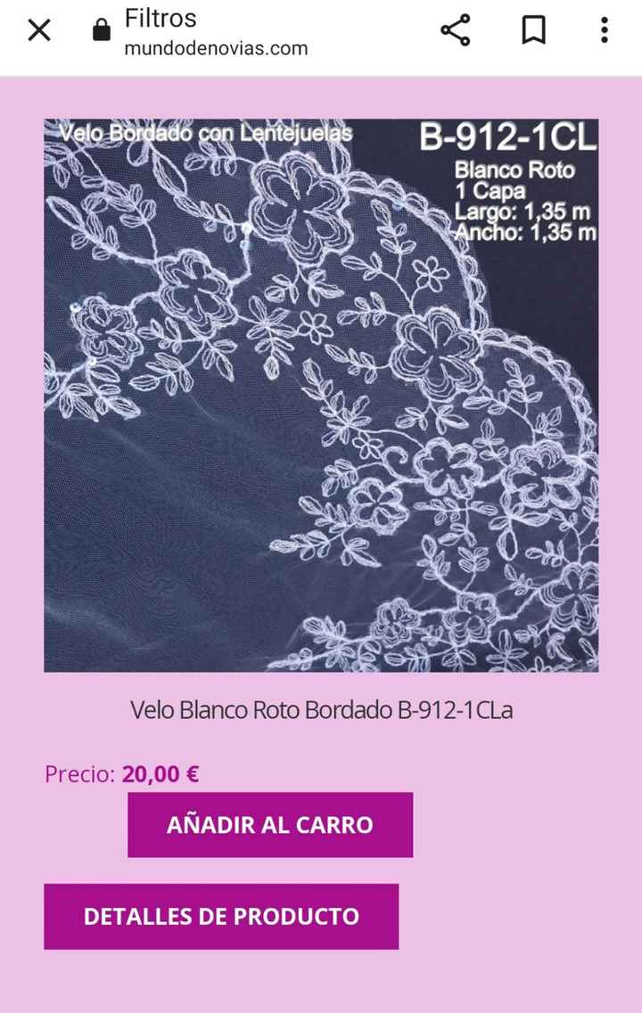 Busco mantilla para rito de velacion - 1