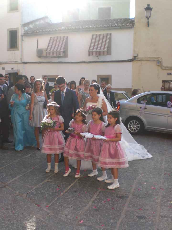 con el padrino y las niñas de arras