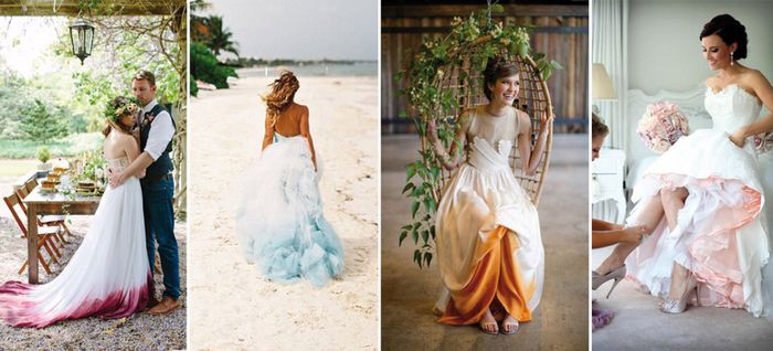 Vestidos de novia con degradados de color - 2