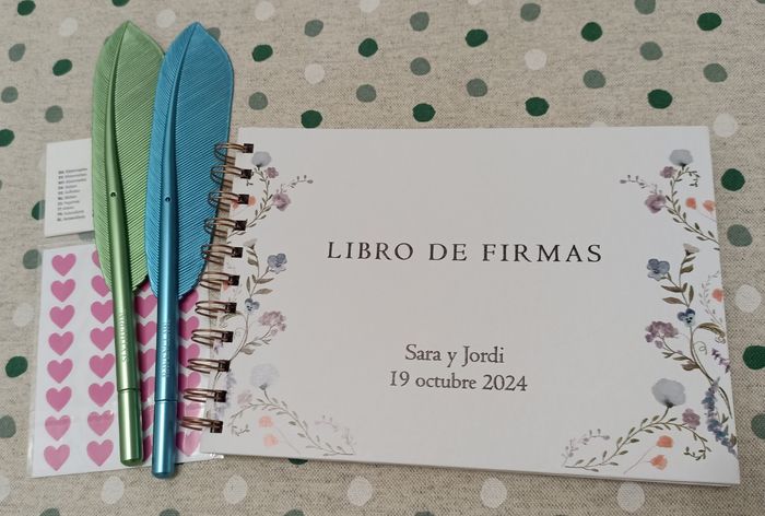 Libro de firmas, pai pai + lágrimas de felicidad 1