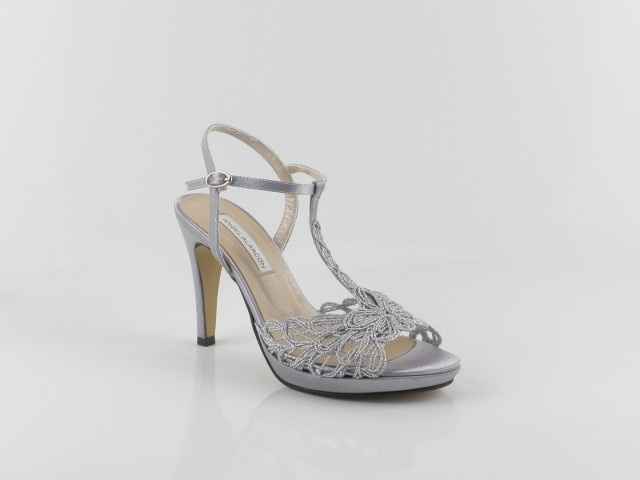sandalias plata