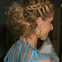 recogido con trenzas