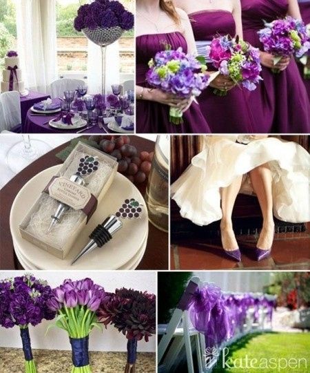 decoracion en morado