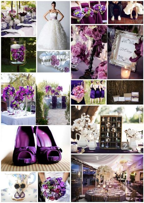 decoracion en morado