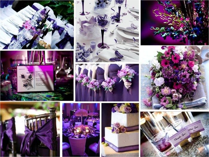 decoracion en morado