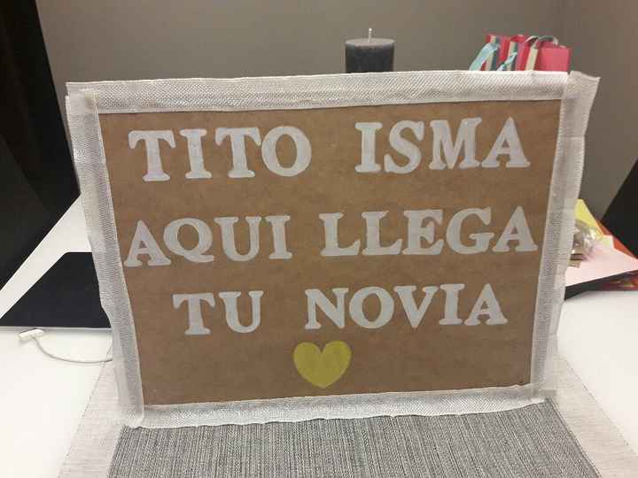 Cartel, tito aquí llega tu novia - 1