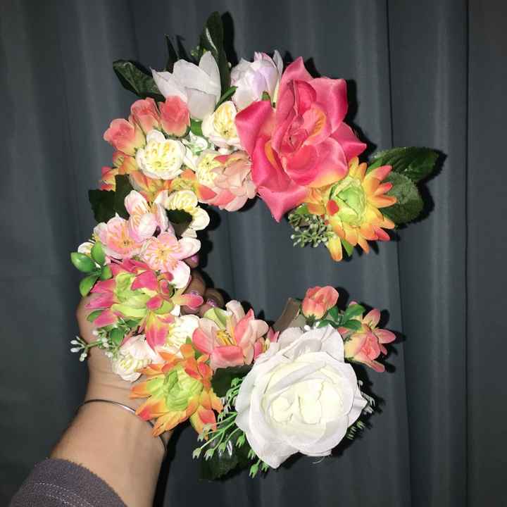 Letras con flores para las damas - 1