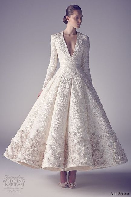 Vestido novia tobillo 
