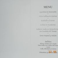 Menú boda