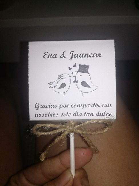 Piruletas de agradecimiento - 1