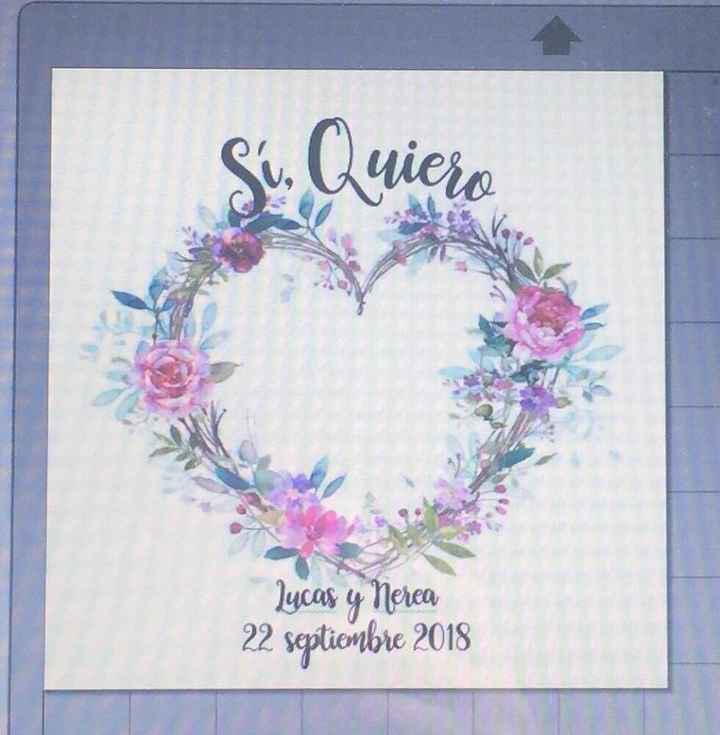 el diseño con nuestros nombres y nuestra fecha