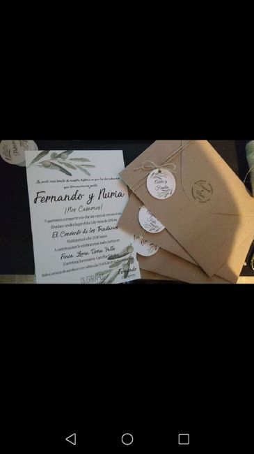 Decoración sobres invitación - 2