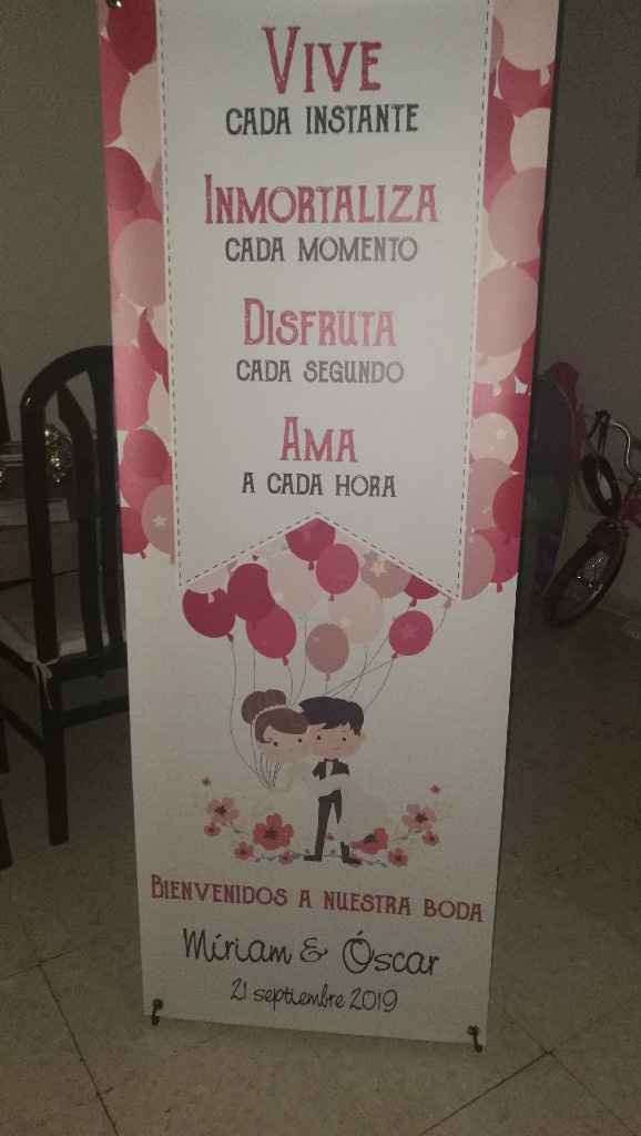 Mi cartel de bienvenida - 1
