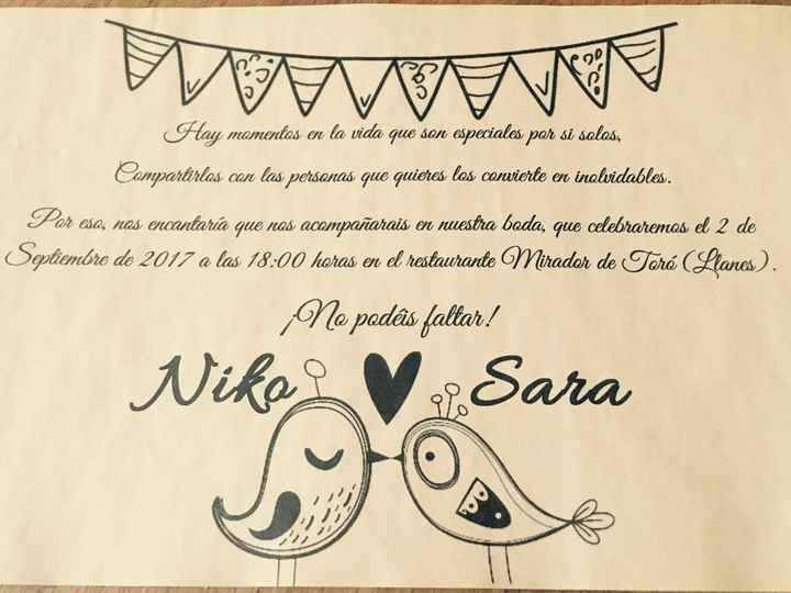 Nuestras invitaciones hechas a mano. - 5