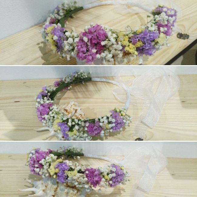Ramo de novia flores silvestres secas - 1
