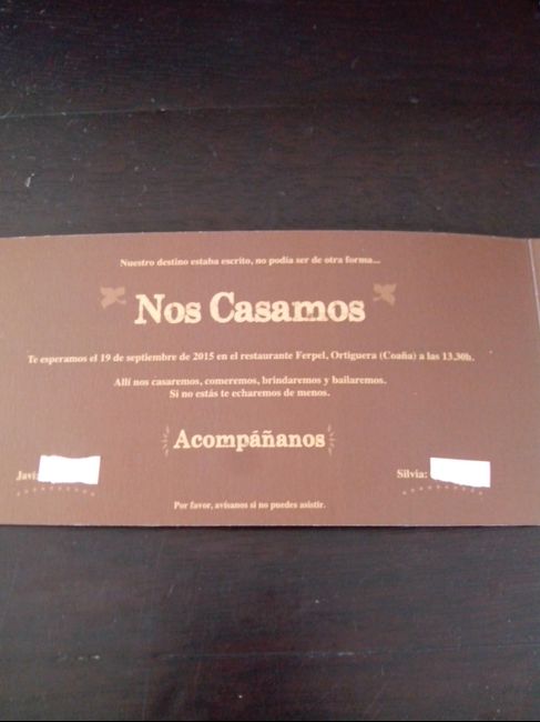 Ya tengo mis invitaciones que os parecen?? - 3