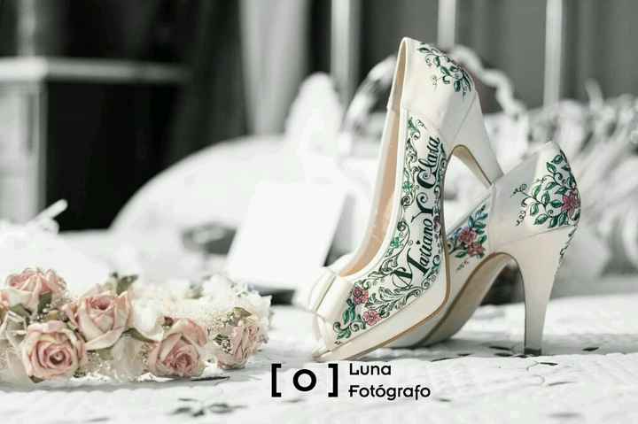 Zapatos de novia pintados a mano - 1