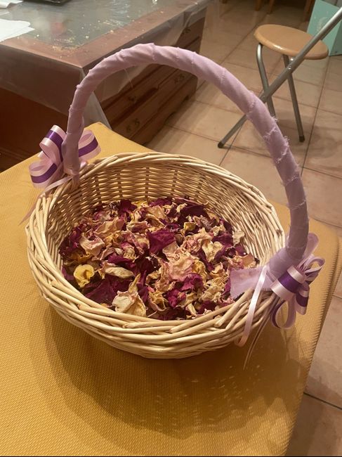 Cestas de las flores y pétalos para lanzar!! Listos 1