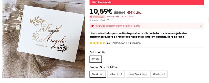 Libro de Firmas minimalista y personalizable 11