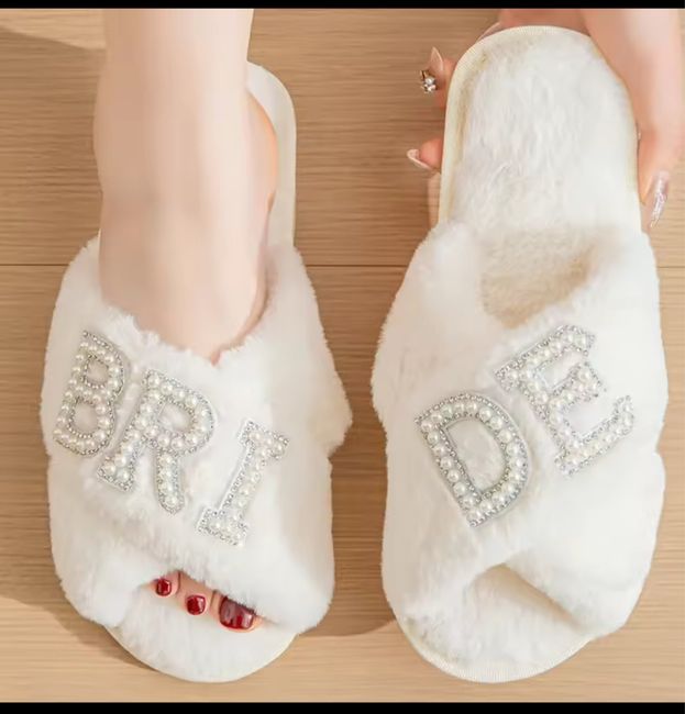 Pantuflas novia para el día b 3