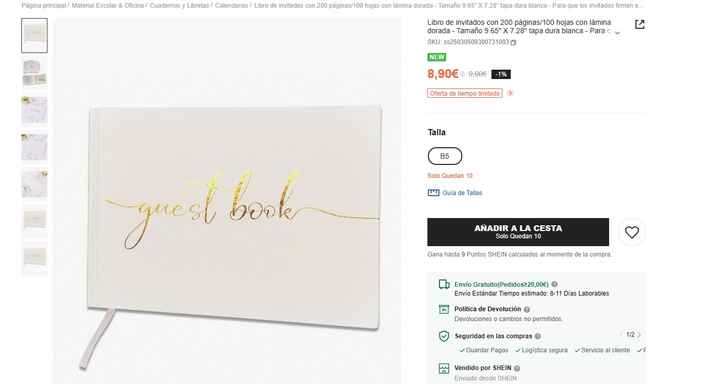 Libro de Firmas minimalista y personalizable - 5