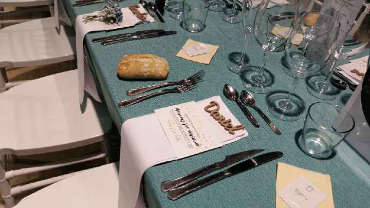 Nombre de invitados en las mesas - 1