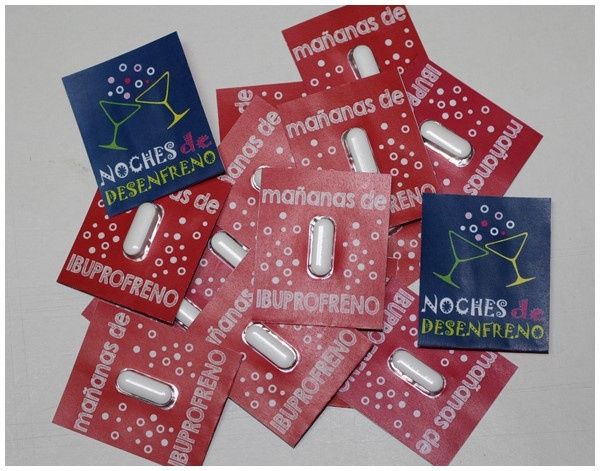 Pastillas ibuprofeno Kits antiresaca