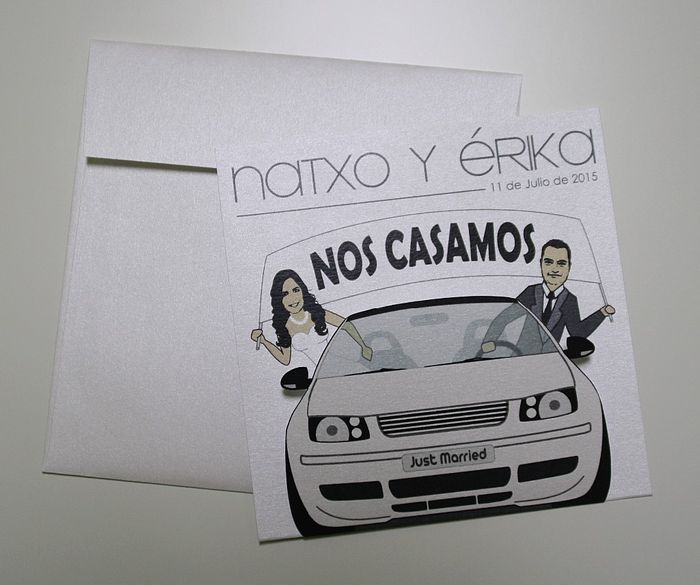 Mi invitacion de Boda. Con el sobre a juego