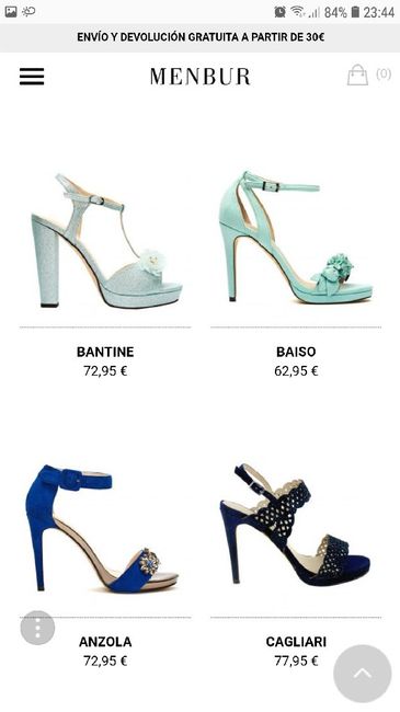 Necesito encontrar unos zapatos azules - 1