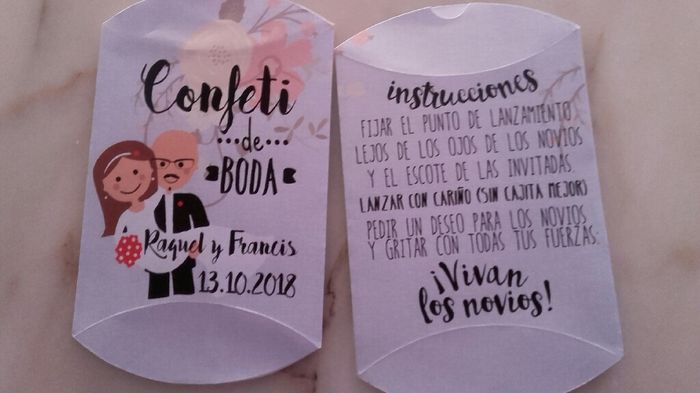  Cajitas confeti. - 1