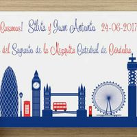 Invitación de boda londinense - 2
