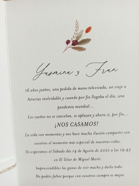 Las invitaciones nuevas  Cotton bird 3