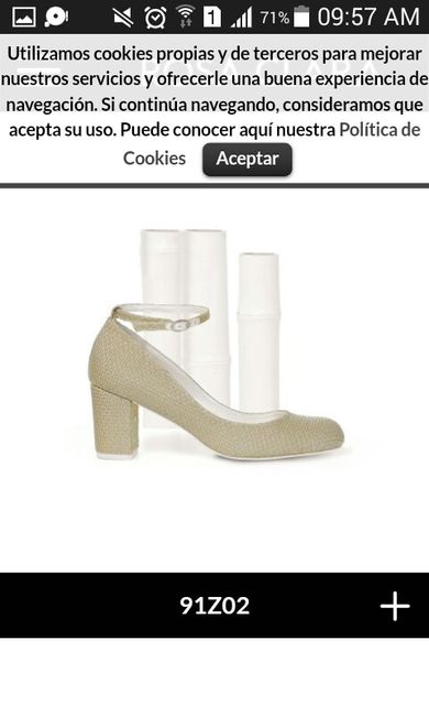 Zapatos de novia tacón ancho - 1
