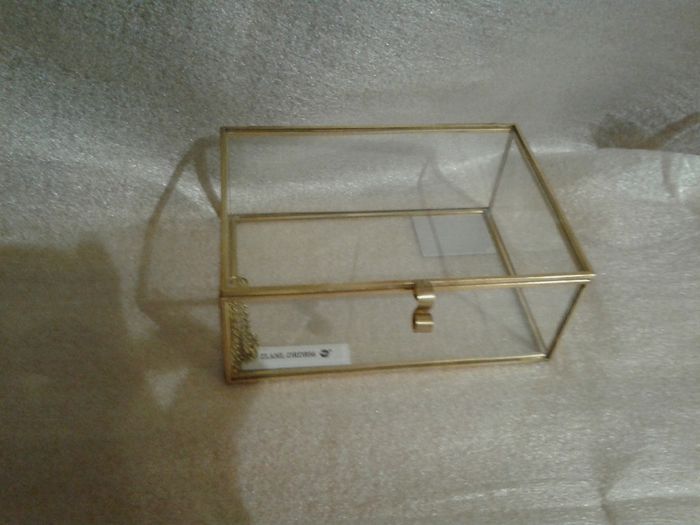 Cajita para las arras (Llevará dentro un saquito de tela que aún no está hecho)