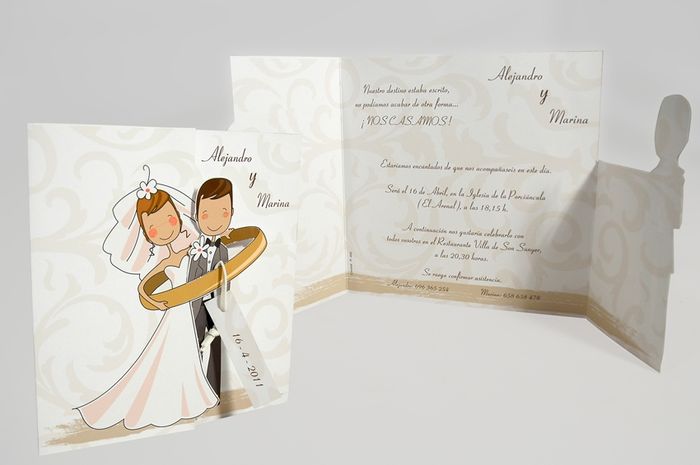 Invitación de bodas