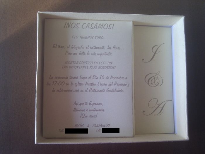 invitaciones cajita