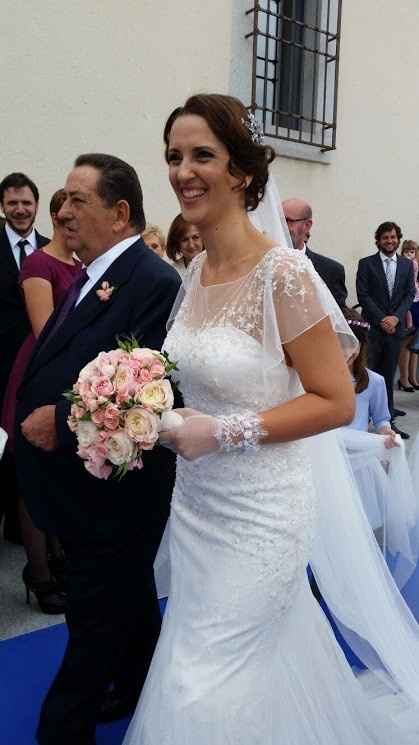 Con mi padre entrando en la Casa de la Moneda