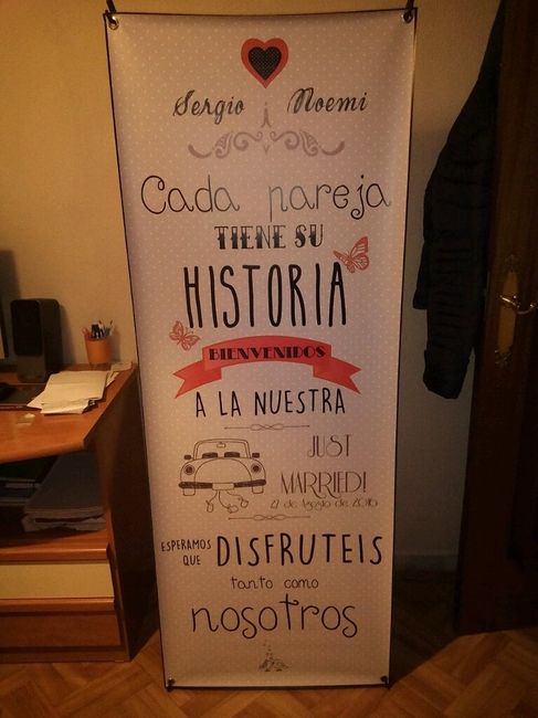 Cartel de bienvenida - 1