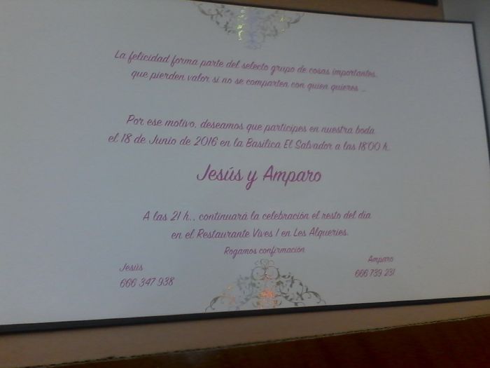Mis invitaciones  !!! que os parecen? - 3