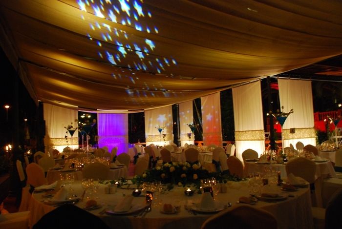 Iluminación para banquete