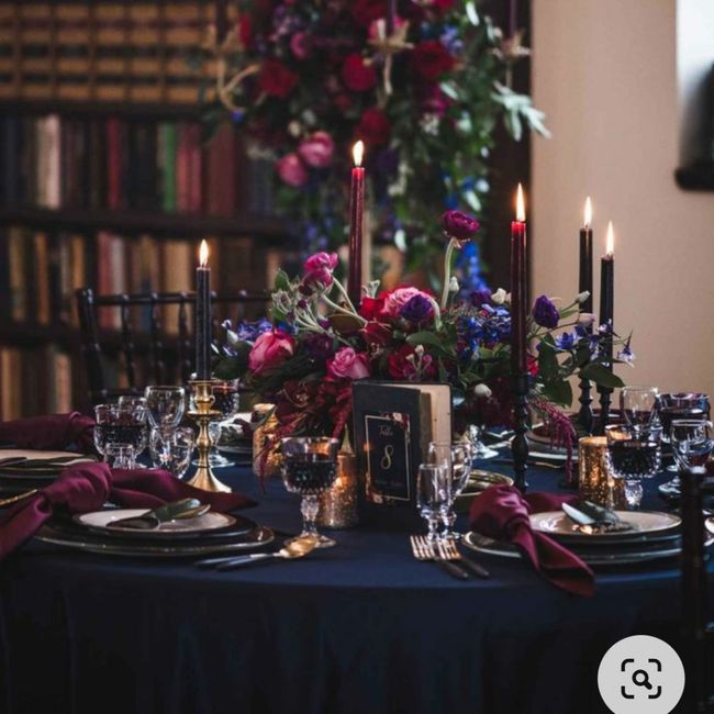 Banquete con toques azules: ¿muy cantoso o acierto? 💙 2